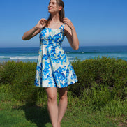 Coastal Blossom Mini Dress