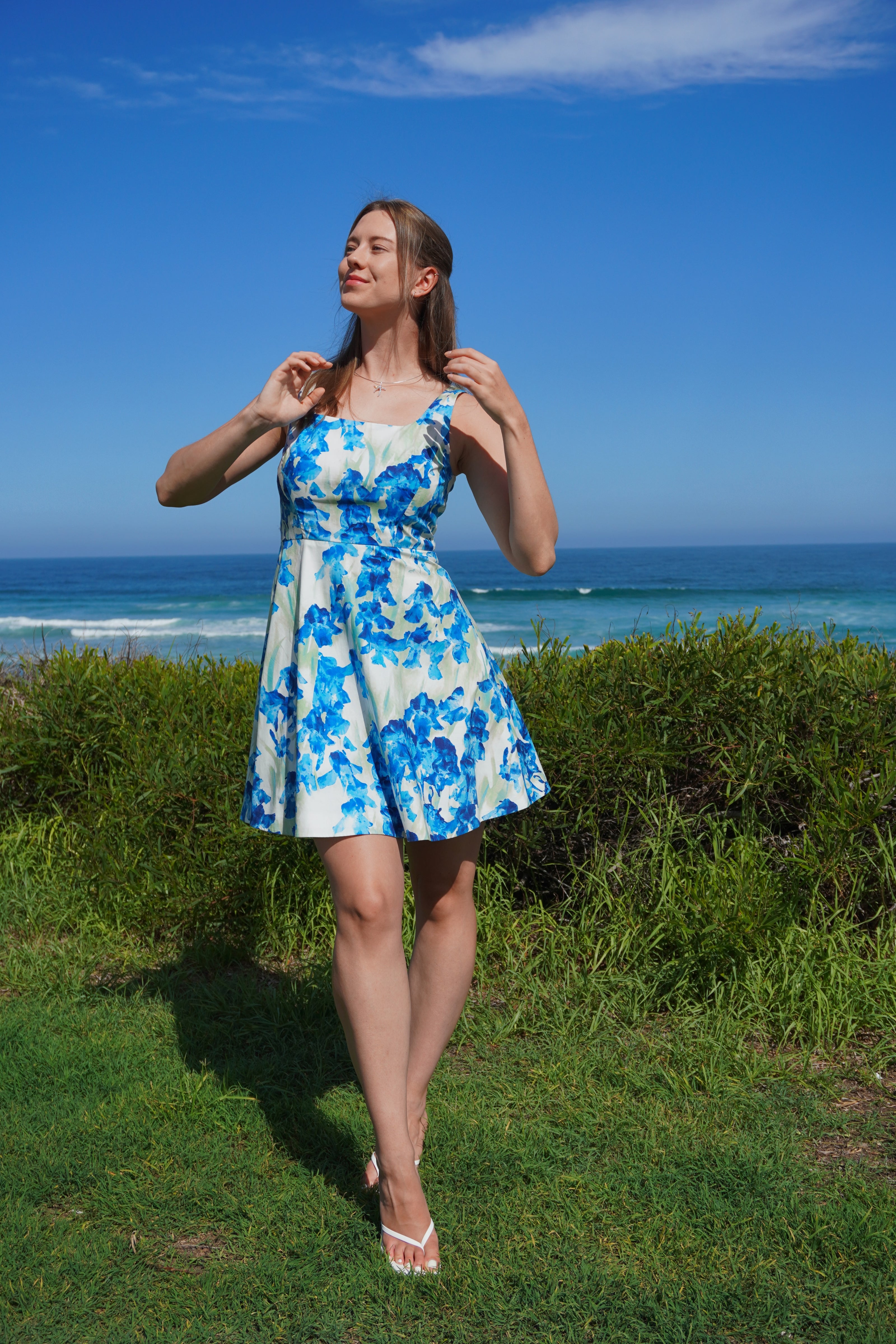 Coastal Blossom Mini Dress
