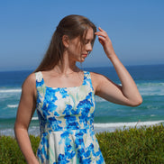 Coastal Blossom Mini Dress