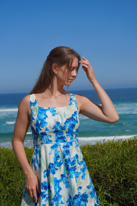 Coastal Blossom Mini Dress