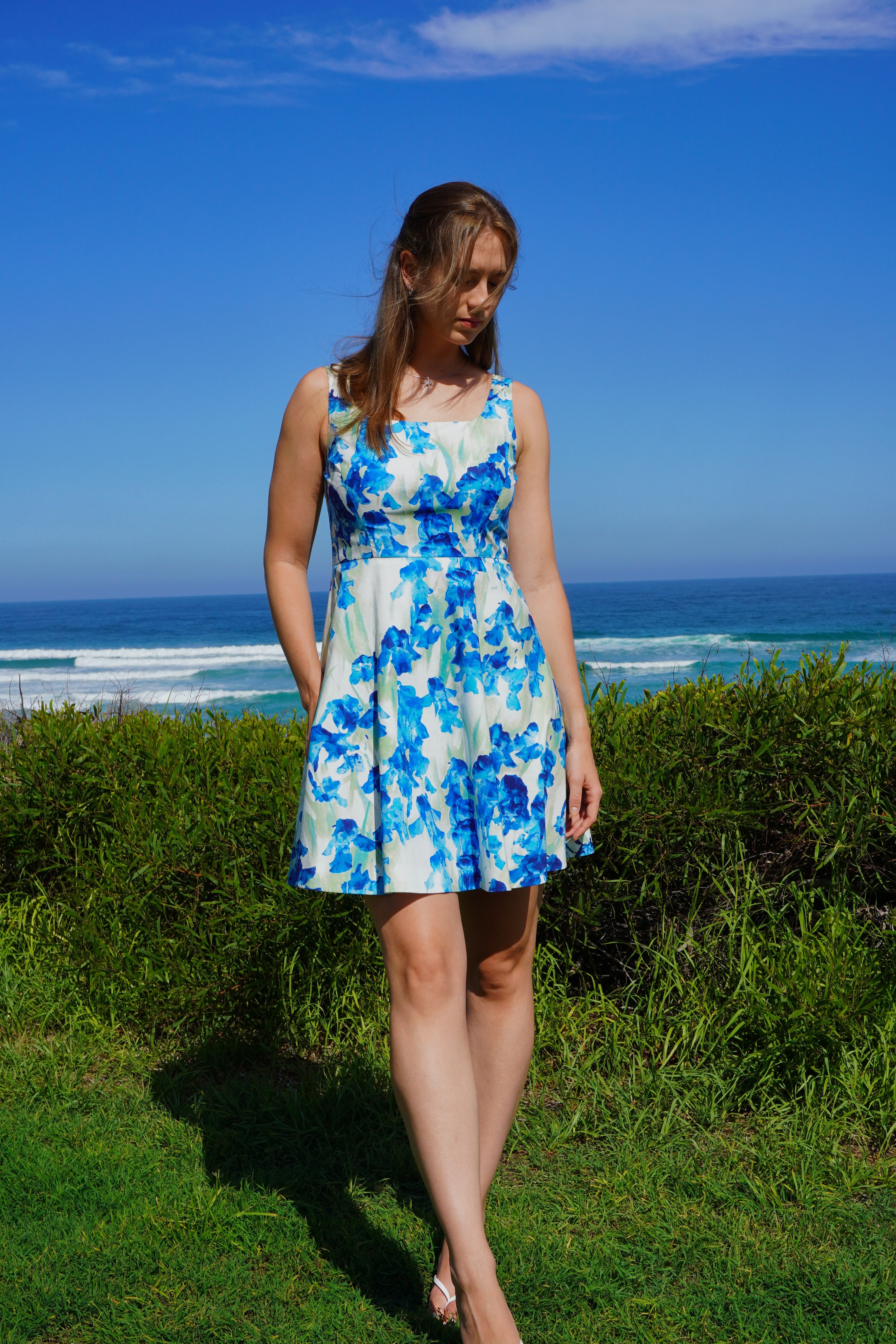 Coastal Blossom Mini Dress