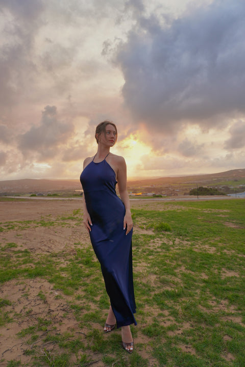 Robe maxi à volants